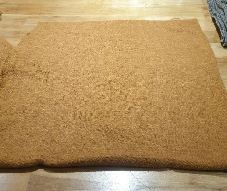 Wol cognac, Hobby en Vrije tijd, Stoffen en Lappen, Nieuw, Wol, 120 cm of meer, 200 cm of meer, Grijs, Ophalen of Verzenden