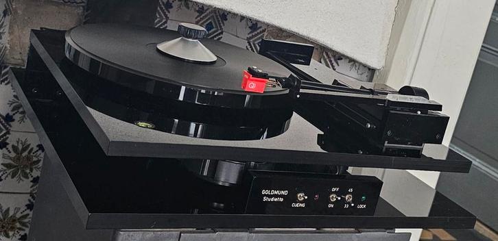 Goldmund Studietto T5 tangentiale draaitafel, uniek,serviced, Audio, Tv en Foto, Platenspelers, Refurbished, Platenspeler, Overige merken