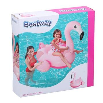 Bestway - Opblaasbaar Roze Flamingo - 145 x 121 cm  beschikbaar voor biedingen