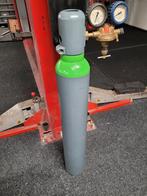 Menggas gasfles 10 Ltr. met reduceerventiel, Doe-het-zelf en Verbouw, Gereedschap | Lasapparaten, Ophalen, Gebruikt, 250 ampère of meer