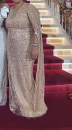 Luxe Avondjurk, Beige, Maat 42/44 (L), Ophalen of Verzenden, Zo goed als nieuw