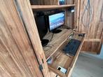 Teak Houten Computer Kast, Ophalen, Gebruikt