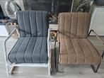 Nieuwe Santo Fauteuil Antraciet en Bruin €170 per stoel, Ophalen, Nieuw, Minder dan 75 cm