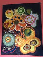 Wandkleed-vintage/retro-uniek-handwerk- 90 x70 cm, Ophalen of Verzenden, Gebruikt