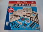 Houten Spellendoos - 100 Spellen in 1 - Nieuwstaat, Onbekend, Ophalen of Verzenden, Zo goed als nieuw, Vijf spelers of meer