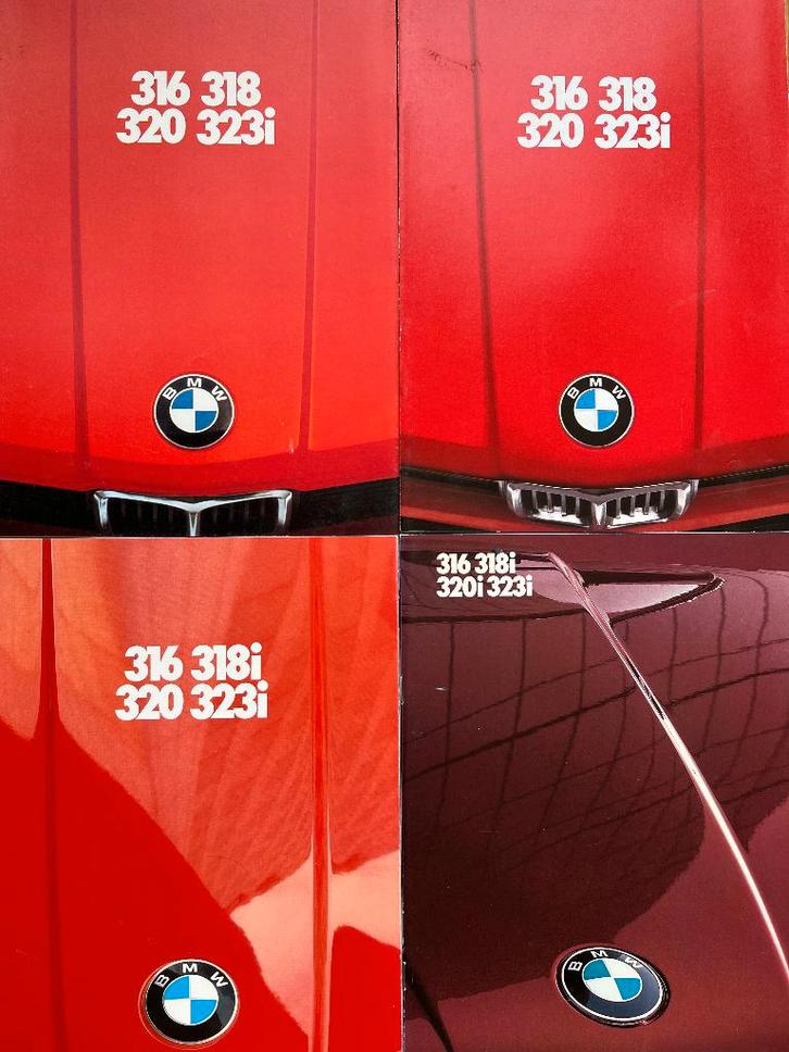 4x BMW 3-serie brochures 1978 – 1982, Boeken, Auto's | Folders en Tijdschriften, Zo goed als nieuw, BMW, Verzenden