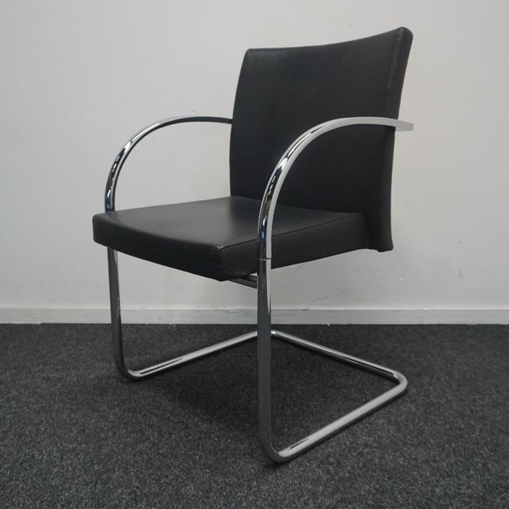 Artifort Prof Design Vergaderstoelen | Zwart Leer | Stoelen, Huis en Inrichting, Stoelen, Gebruikt, Vijf, Zes of meer stoelen