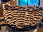 Prachtige grote gevlochten mand, Huis en Inrichting, Woonaccessoires | Schalen en Manden, Ophalen of Verzenden, Zo goed als nieuw