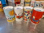 Vintage Snoopy blik Spaarpotten - Set van 4, Verzamelen, Ophalen of Verzenden, Gebruikt