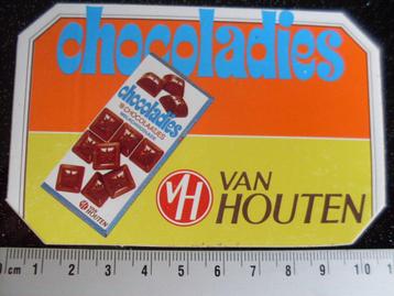sticker van Houten logo VH chocoladies beschikbaar voor biedingen