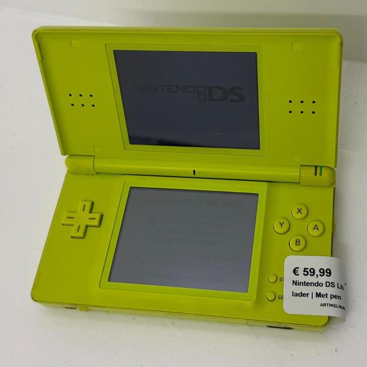 Nintendo DS Lite Groen | Met lader | Met pen, Spelcomputers en Games, Spelcomputers | Nintendo DS, Zo goed als nieuw, DS Lite