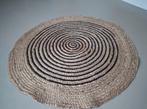 Jute vloerkleed - 90 cm, 50 tot 100 cm, Bruin, Rond, Nieuw