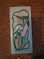 Vintage wand tegel - reiger, Ophalen of Verzenden