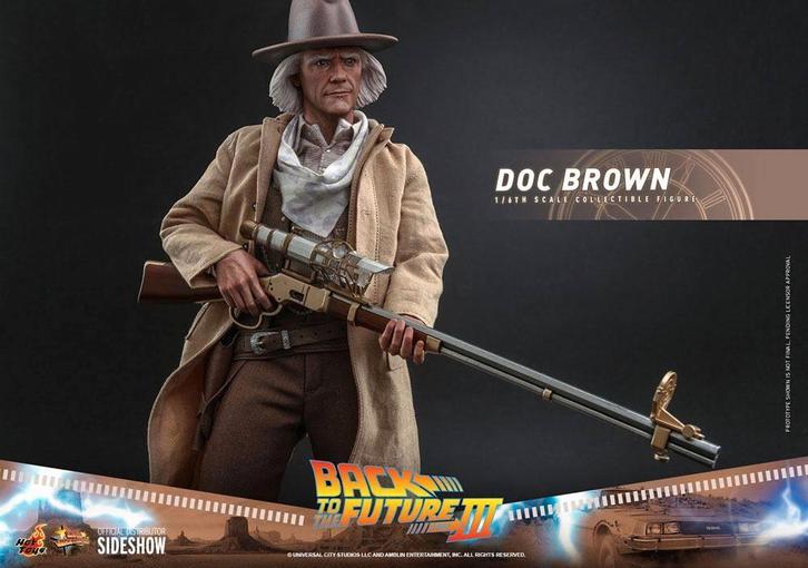 Hot Toys Back to the Future Part III Doc Brown MMS617, Verzamelen, Film en Tv, Nieuw, Film, Actiefiguur of Pop, Ophalen of Verzenden
