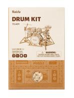 Robotime Drum Kit TG409 Bouwpakket Nieuw, Hobby en Vrije tijd, Modelbouw | Overige, Groter dan 1:32, Nieuw, Ophalen of Verzenden