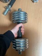 Dumbellset chroom 15kg, Sport en Fitness, Ophalen, Zo goed als nieuw, Dumbbell