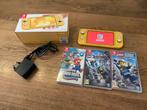 Nintendo Switch Lite met 3 spellen, Met games, Ophalen of Verzenden, Zo goed als nieuw, Zonder controller