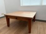 Teakhouten salontafel 90 x 90, Huis en Inrichting, Tafels | Salontafels, Ophalen, Gebruikt, 100 tot 150 cm, Teakhout
