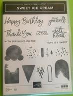 Sweet Ice Cream Stempelset Stampin Up NIEUW, Ophalen of Verzenden, Nieuw, Clearstamp