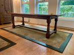 Luxe wollen vloerkleed olijfgroen met leren rand 300 x 150, Huis en Inrichting, 100 tot 150 cm, Klassiek, 200 cm of meer, Ophalen of Verzenden