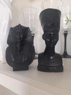 2 mooie egyptische beeldjes zwart, Huis en Inrichting, Gebruikt, Ophalen of Verzenden