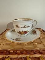 Kop en schotel met de tekst 'voor moeder', Ophalen of Verzenden