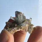 Aquamarijn cluster kristal mineraal rookkwarts Erongo, Ophalen of Verzenden, Mineraal