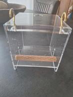 Vogelbadje voor aan een kooi, Ophalen, Nieuw, Metaal, Vogelkooi