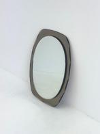 Vintage Italiaanse Rechthoekige Spiegel met Taupe Glas, Huis en Inrichting, Woonaccessoires | Spiegels, Ophalen, Zo goed als nieuw