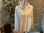 Claudia Strater zgan mooie blouse creme/bruin maat 46, Ophalen of Verzenden, Zo goed als nieuw, Maat 46/48 (XL) of groter, Bruin