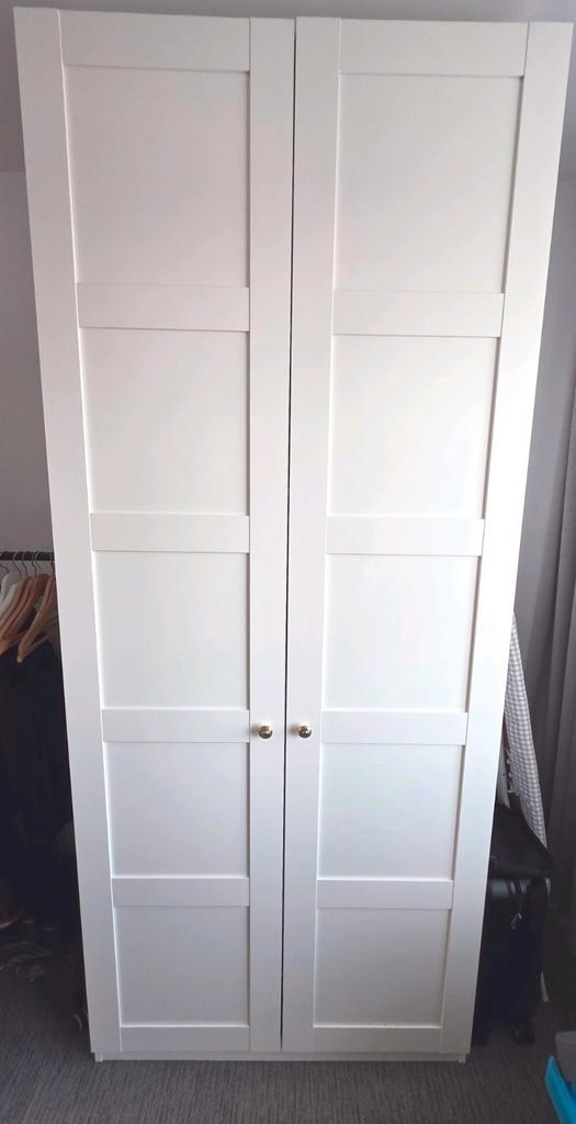 Ikea Pax Kledingkast met Bergsbo Deuren, Huis en Inrichting, Woonaccessoires | Kamerschermen, Ophalen