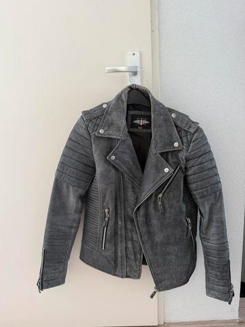 Leren bikerjack €100 maat 46 (S) beschikbaar voor biedingen
