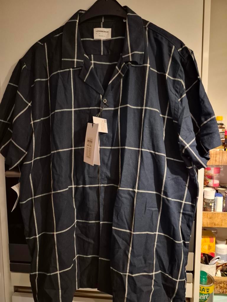 Lindbergh White overhemd korte mouw xxl, Kleding | Heren, Grote Maten, Ophalen of Verzenden, Nieuw, Wit, Overhemd