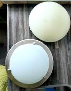 Standaard, Huis en Inrichting, Lampen | Plafondlampen, Ophalen, Gebruikt, Glas, Vintage