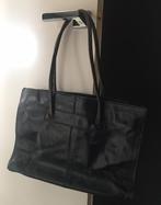 Leren Italiaanse grote schooltas schouder tas Genuine 54cm, Ophalen of Verzenden, Gebruikt, Zwart, Overige typen