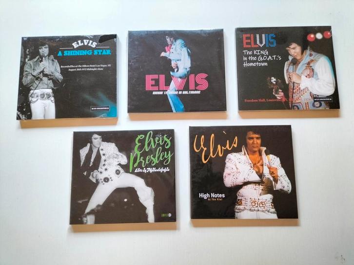 5 x Elvis Presley cd's met live concerten in mooi digipack, Cd's en Dvd's, Cd's | Rock, Nieuw in verpakking, Poprock, Ophalen of Verzenden