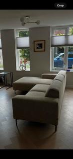 Ruime hoekbank van Sterk en Sfeer Sneek, Huis en Inrichting, Ophalen of Verzenden, Gebruikt, Vierpersoons of meer, Stof