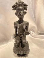 Dogon Houten Beeldje Mali - Vruchtbaarheidssymbool ca 16cm z, Antiek en Kunst, Ophalen of Verzenden