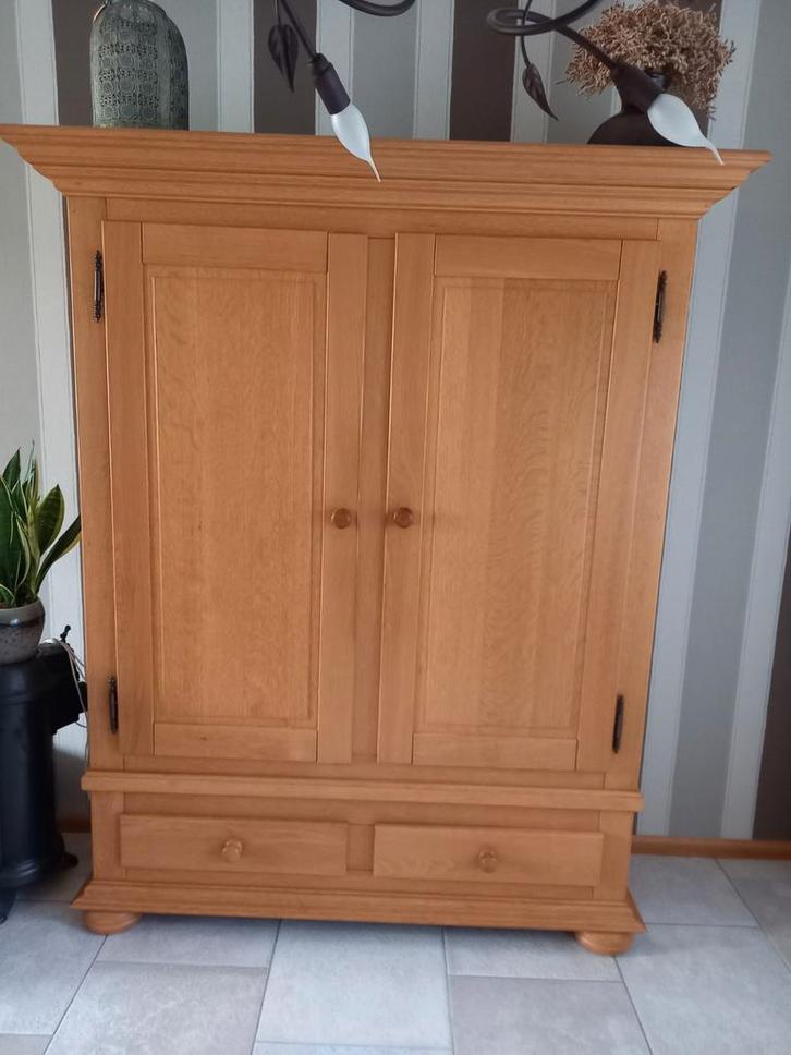 Mooie Eiken Broodkast - Landelijke Stijl, Huis en Inrichting, Kasten | Buffetkasten, Gebruikt, 150 tot 200 cm, 50 tot 100 cm, 25 tot 50 cm