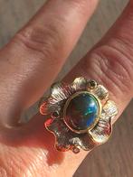 Zilveren opaal ring, Ophalen of Verzenden, Zo goed als nieuw, 17 tot 18, Dame