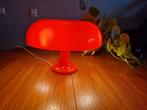 Oranje paddestoellamp, Huis en Inrichting, Lampen | Tafellampen, Ophalen of Verzenden, Zo goed als nieuw, Minder dan 50 cm