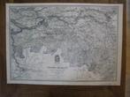 poster plattegrond Noord-Brabant in 1865 (uitg. ED en BHIC), Ophalen of Verzenden, J. Smulders & Co., 1800 tot 2000, Nederland