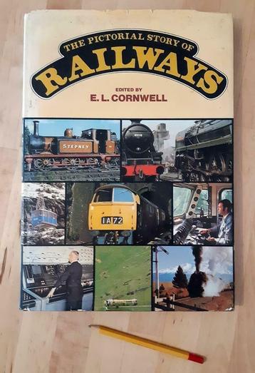 The Pictorial Story of RAILWAYS, edited by E.L. Cornwell. beschikbaar voor biedingen
