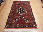 Vintage handgeknoopt perzisch tapijt 240x129, Info@SlatsAntiek.nl, Crème, 100 tot 150 cm, Perzisch
