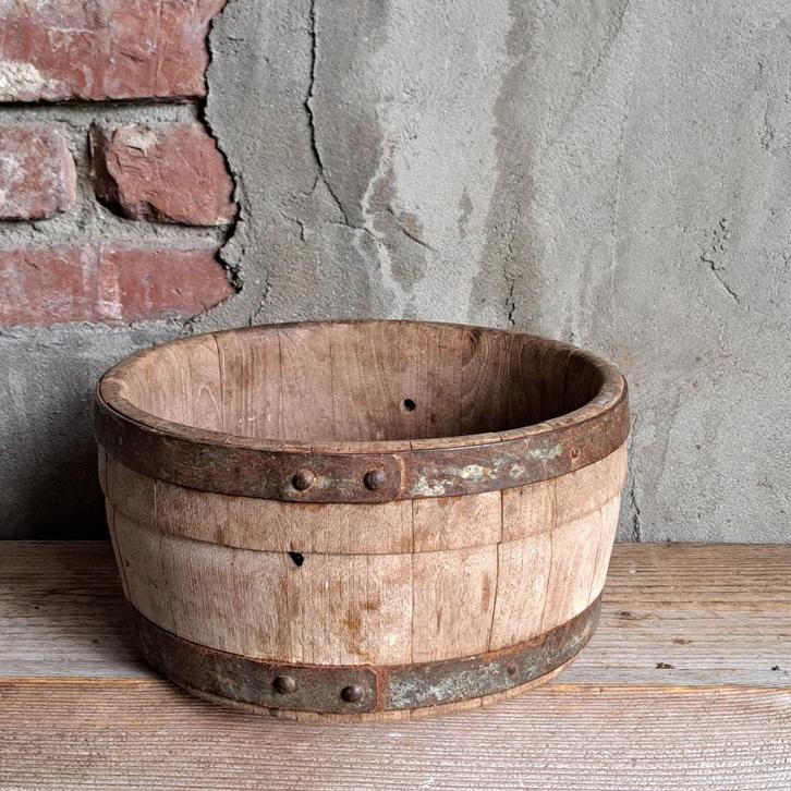 Oude brocante ronde kaasmaal kaas mal ø 26cm *Etage3*, Huis en Inrichting, Woonaccessoires | Overige, Gebruikt, Ophalen of Verzenden