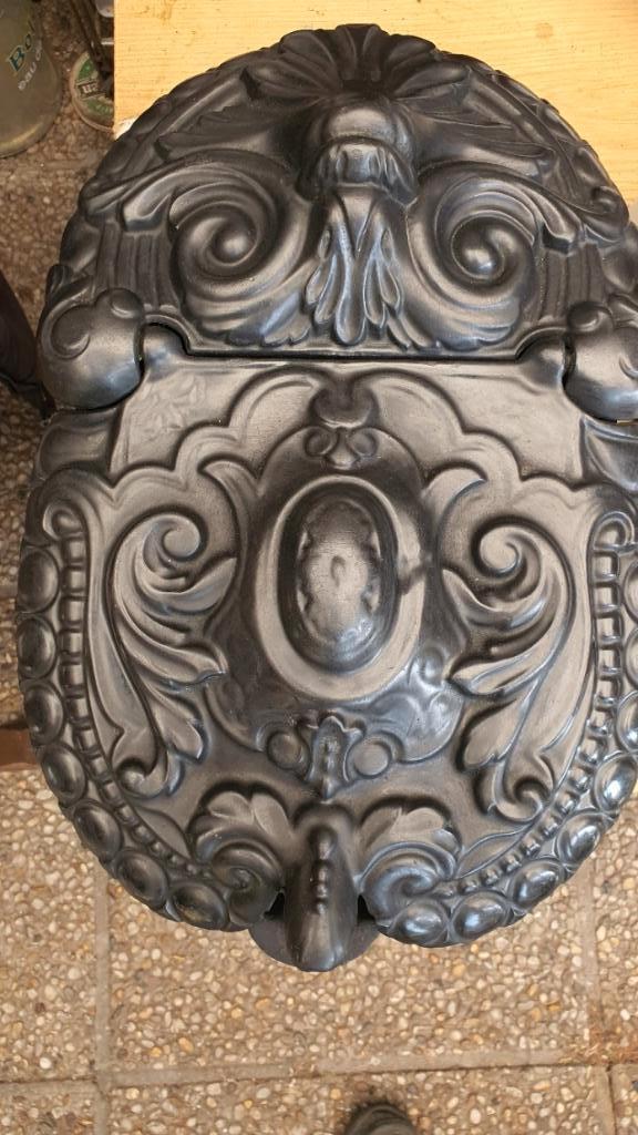 Antieken Zwarte Gietijzeren kolenkit van 1930 nog in nieuwst, Ophalen, Overige brandstoffen, Zo goed als nieuw, Vrijstaand