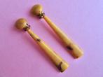 jwg Lange vintage 20s 30s Art Deco charleston oorbellen geel, Verzenden, Overige materialen, Oorbellen