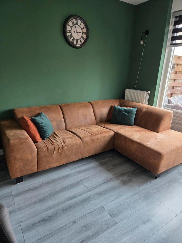 Gebruikte Hoekbank, Huis en Inrichting, Banken | Bankstellen, Gebruikt, Hoekbank, Vierpersoons of meer, 250 tot 300 cm, 75 tot 100 cm