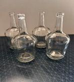 Leuke vaasjes/glazen flesjes ter decoratie, 4 stuks, Overige kleuren, Ophalen of Verzenden, Minder dan 50 cm, Glas