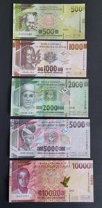 bankbiljetten Guinea set van 5 UNC 2017 - 2021, Ophalen of Verzenden, Buitenland, Bankbiljetten